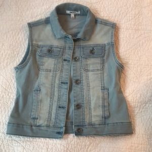 Girls denim vest